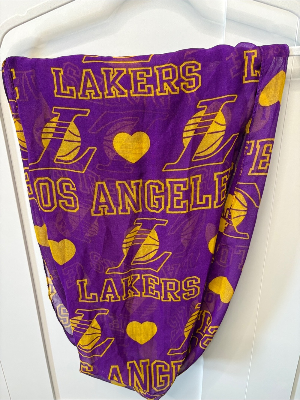 NBA LOS ANGELES LAKERS sheer infinity scarf